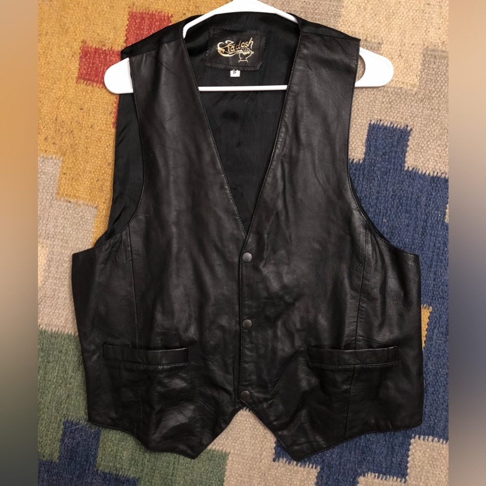 Vintage Genuine Leather Vest